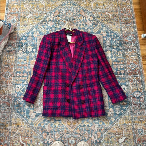 Vintage Pink and Blue Blazer - Picture 1 of 5